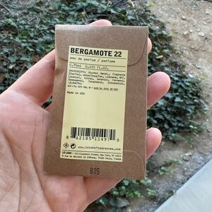 Le Labo Bergamote 22 Eau de Parfum EDP Sample Vial .025oz, .75ml New in Pouch